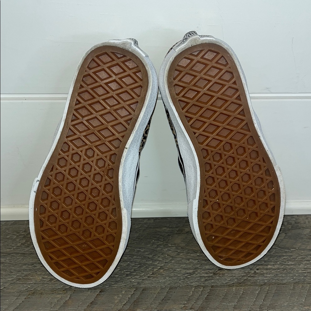 Vans Kids Leopard Print Slip-On Sneakers Little Girls 10.5 -  Animal Print Retro - Picture 8 of 9